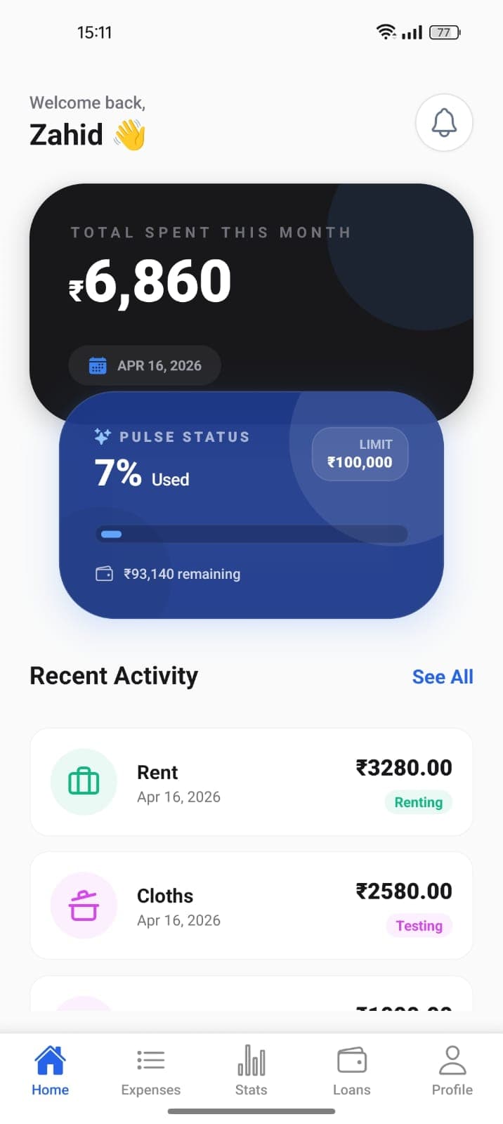 Expenzify Mobile App
